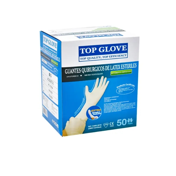 GUANTE ESTERIL QUIRURGICO X 50 pares TOPGLOVE 7.0 – AlivetFarma